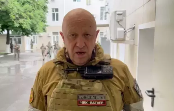 Yevgeny Prigozhin on June 24 as he occupied the southern Russian military headquarters in Rostov-on-Don. [Concord]