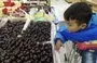 
Un niño mira cerezas chilenas en un supermercado en la provincia de Hubei, China. Las cerezas chilenas se han convertido en una de las opciones más populares de golosinas y regalos asociados con el Festival de Primavera anual. [Tan Sanyao/Imaginechina vía AFP]        