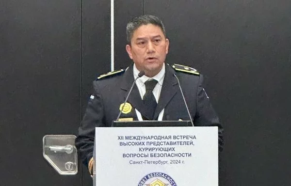 El comisionado general Zhukov Serrano en la 12ª Reunión Internacional de Altos Representantes para Cuestiones de Seguridad en San Petersburgo, Rusia, en abril. [14ymedio]