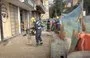 
Workers during construction in the pedestrian areas of the Calle 72 interchange, a key component of Bogota's coming subway line. Local businesses have suffered the severe impact of repeated delays by the Chinese consortium building the subway. [Video Canal Capital]        